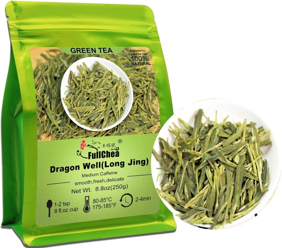 green tea and kung fu panda - dragonwell green tea