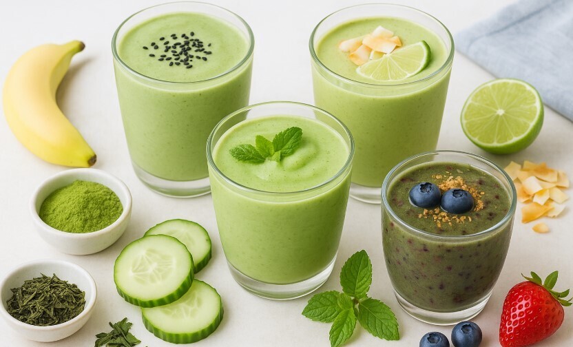 Around The World In 5 Green Tea Smoothies
