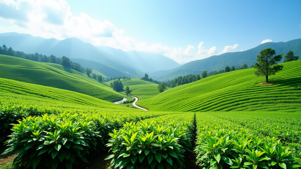 Sencha tea plantation